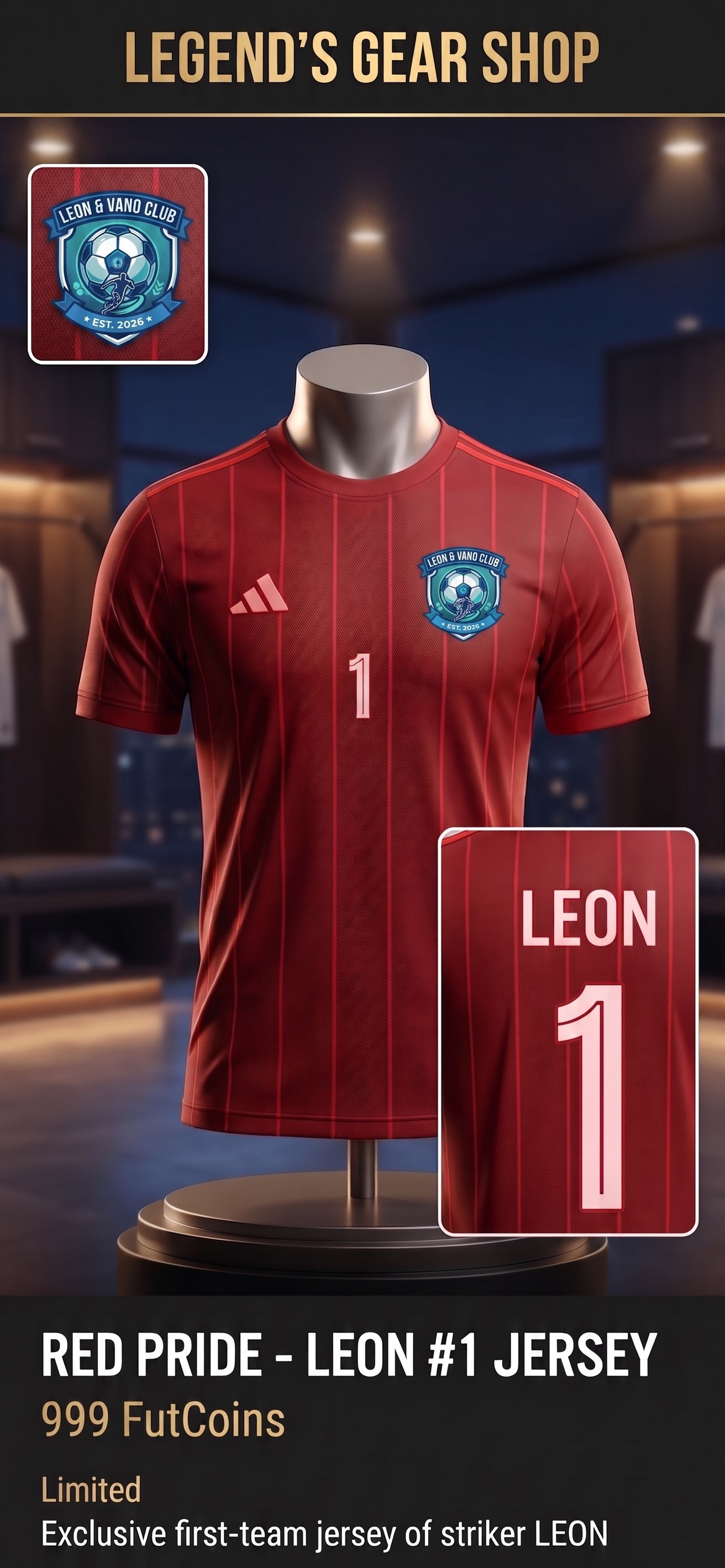 Jersey Team Merah Leon Etalase